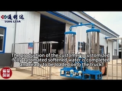 Thép không gỉ 2 hệ thống làm mềm nước bể